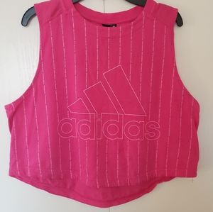 Adidas Women's Sports Cropped Tank Top T-Shirt M